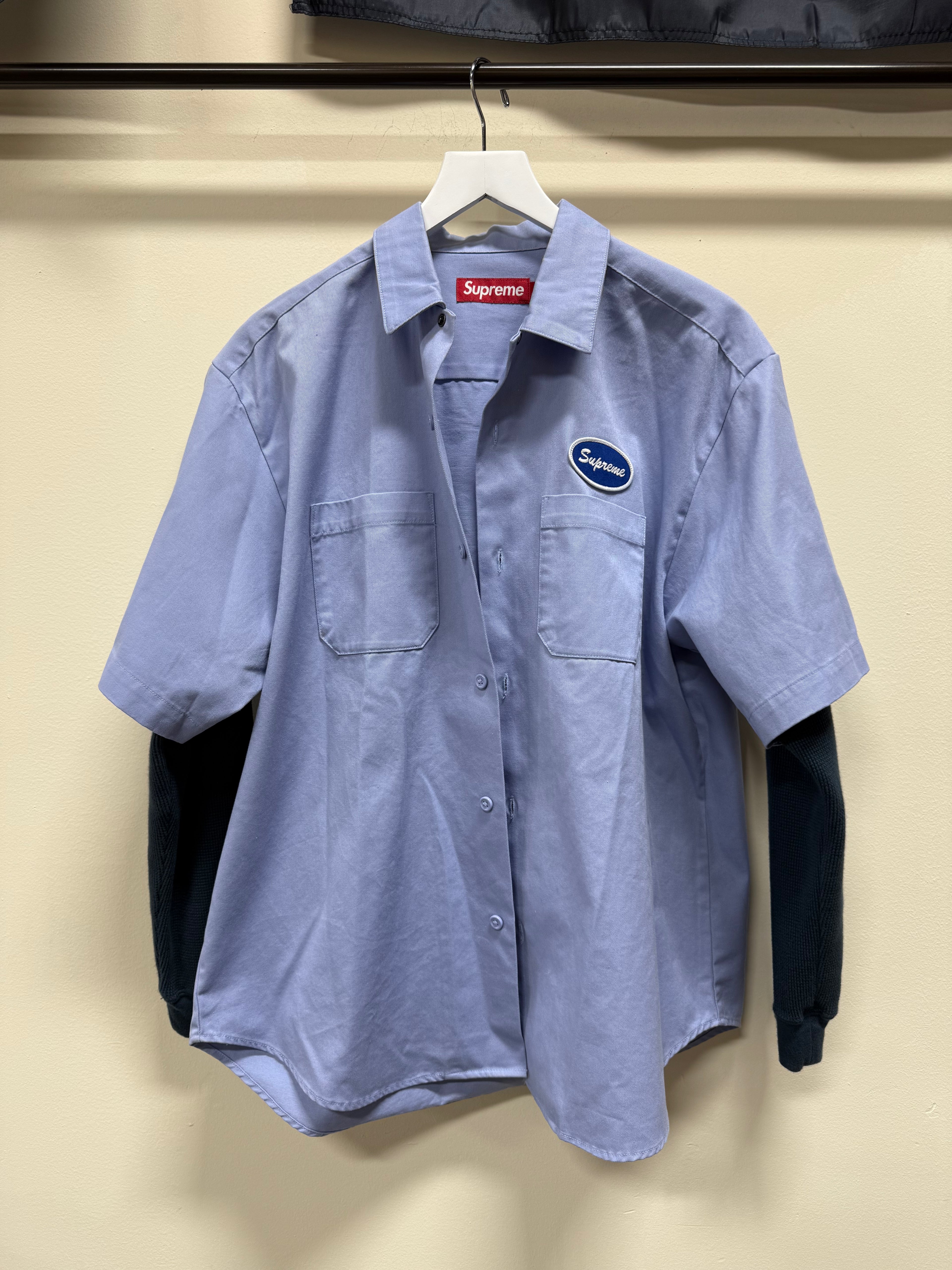 Supreme Long Sleeve Work Shirt Sz M