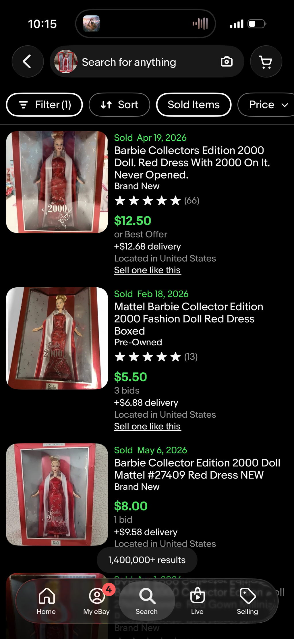 Barbie 2000 Collector Edition Doll Mattel 27409