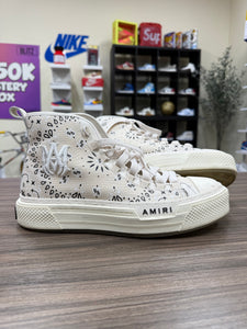 Amiri Court High 'Bandana - Alabaster' Sz 44