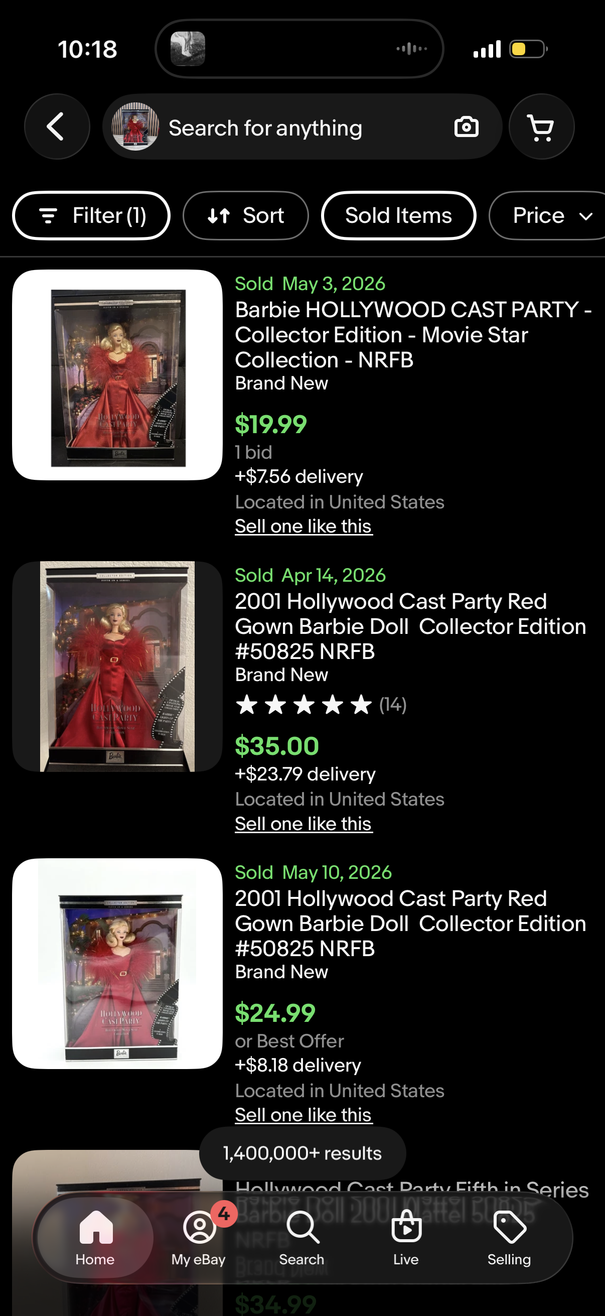 Hollywood Cast Party Barbie Doll Hollywood Movie Star Collection Mattel 50825