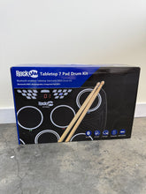 Load image into Gallery viewer, RockJam 7 Pad Bluetooth Electric Drum Kit with Midi &amp; Drum Sticks
