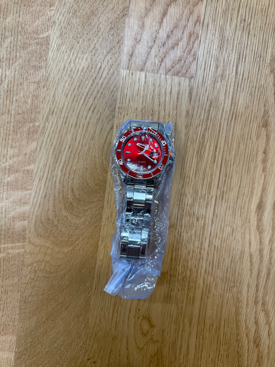 Submariner Style Watch Red