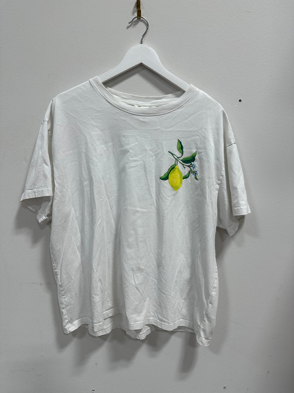 H&M Palermo Italia Mediterranean Lemon Graphic Tee - Size XL