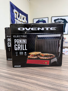 Ovente Electric Panini Press Grill with Nonstick Plates