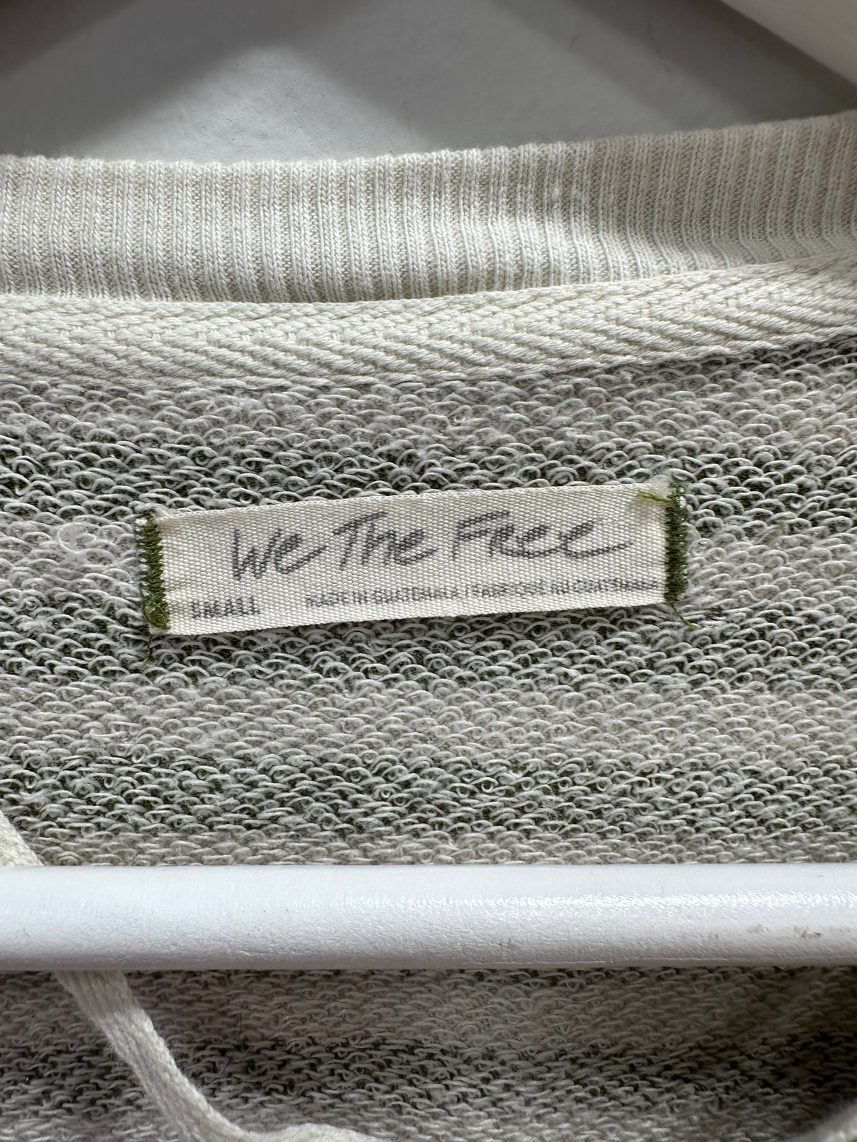 Free People We The Free Classic Striped Oversized Sweatshirt - Olive Green - S