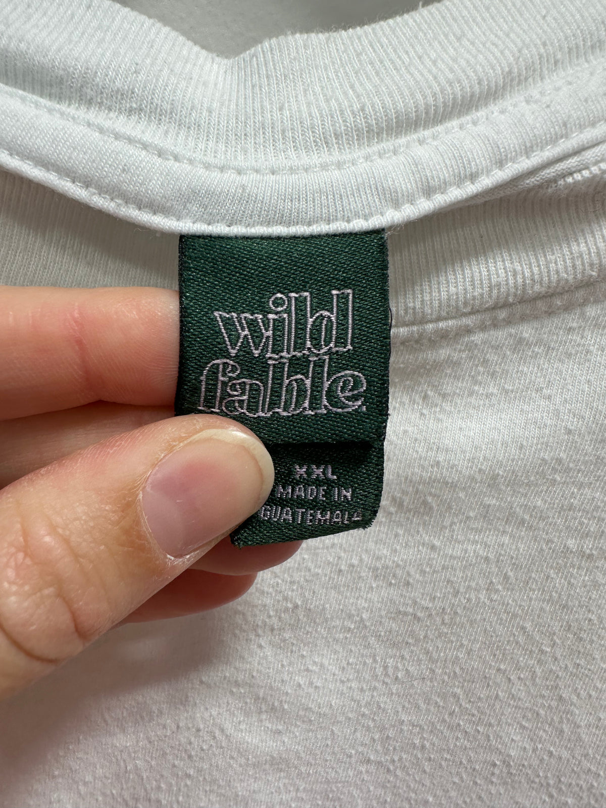 Wild Fable Boxy Short Sleeve Crewneck Cropped Tee - Solid White - Size XXL