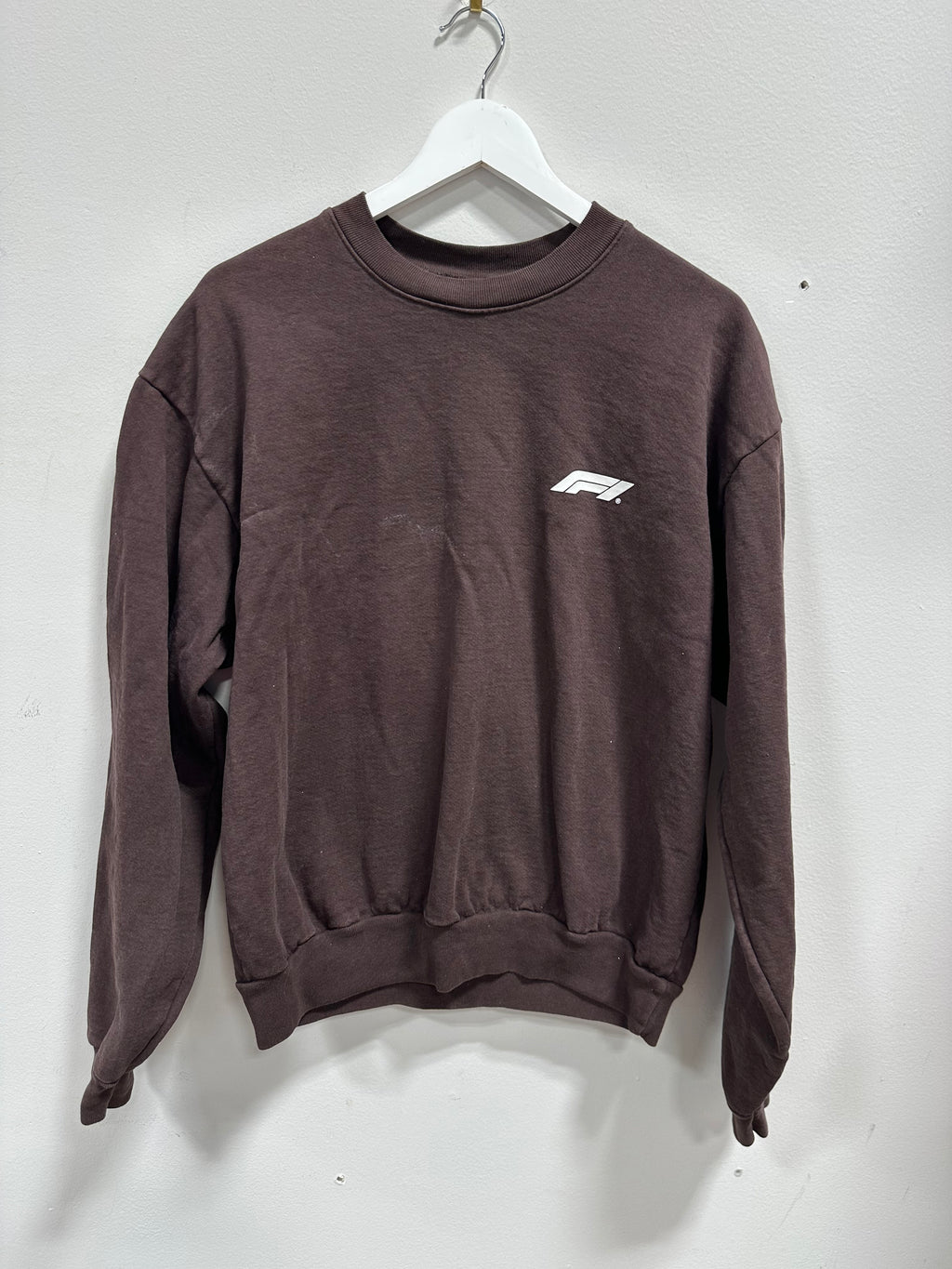 Formula 1 x PacSun Official F1 Logo Graphic Crewneck Sweatshirt - Brown - Large