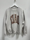 By Anthropologie Ciao Leopard Print Graphic Oversized Sweatshirt - Grey - Large