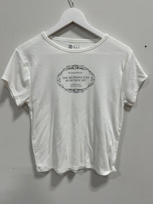 PacSun x The Met White Graphic Tee The Study of Fine Art Shirt Size XL