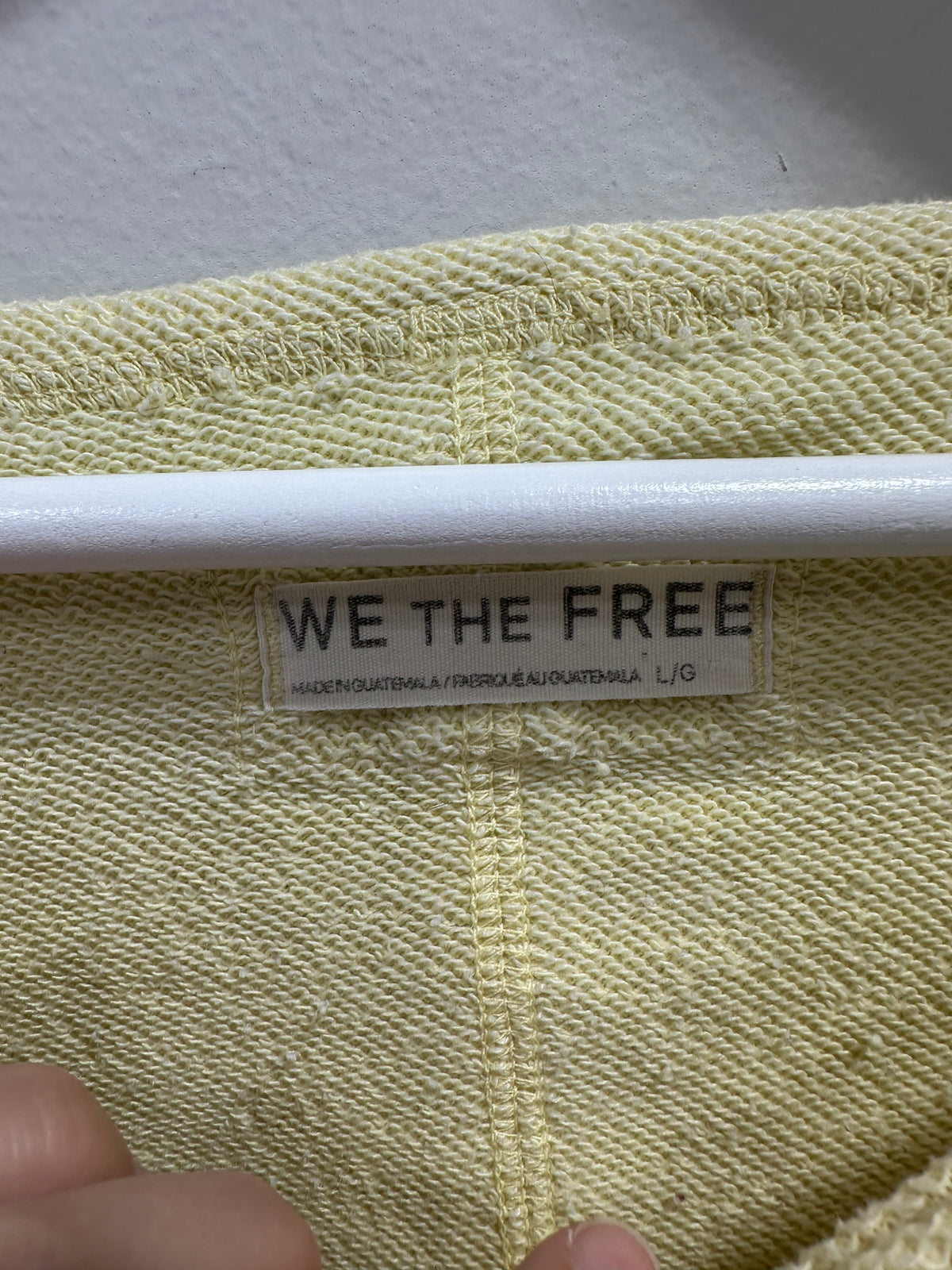 We The Free Yellow To The East Cropped Sweatshirt  L