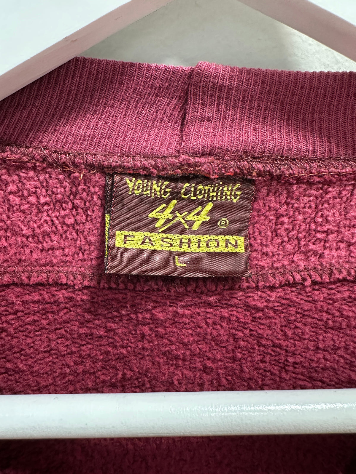 Vintage Santorini Greek Islands Embroidered Crewneck Sweatshirt Maroon Large L