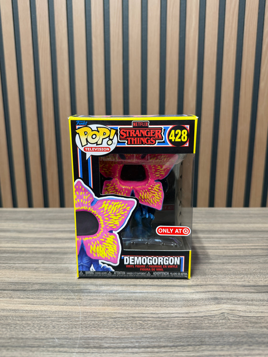 Funko Pop! Netflix Stranger Things Demogorgon #428 Black Light Target Exc NIB