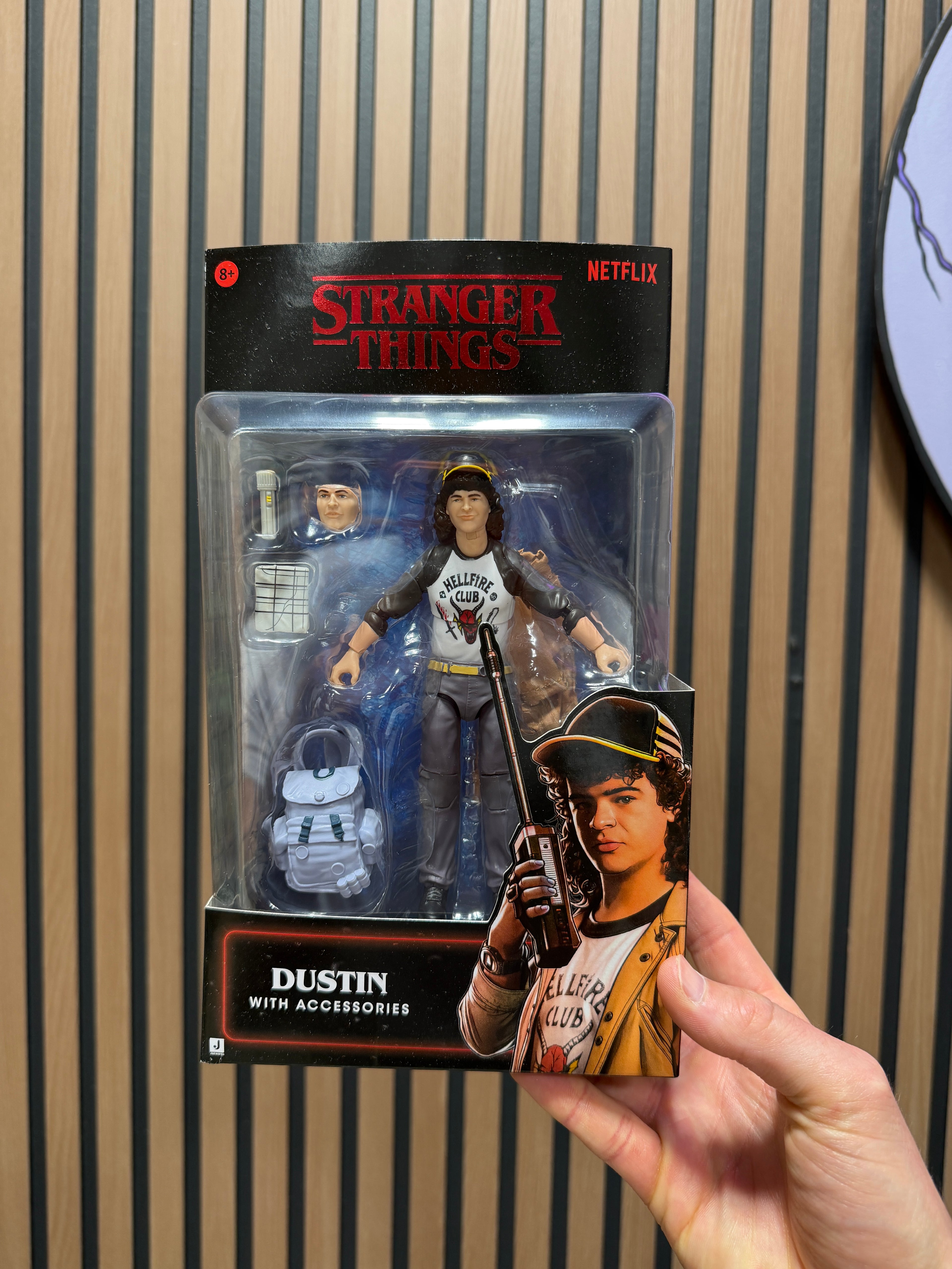 Stranger Things Season 5 Dustin Hellfire Club Upside Down Series Jazwares 2025