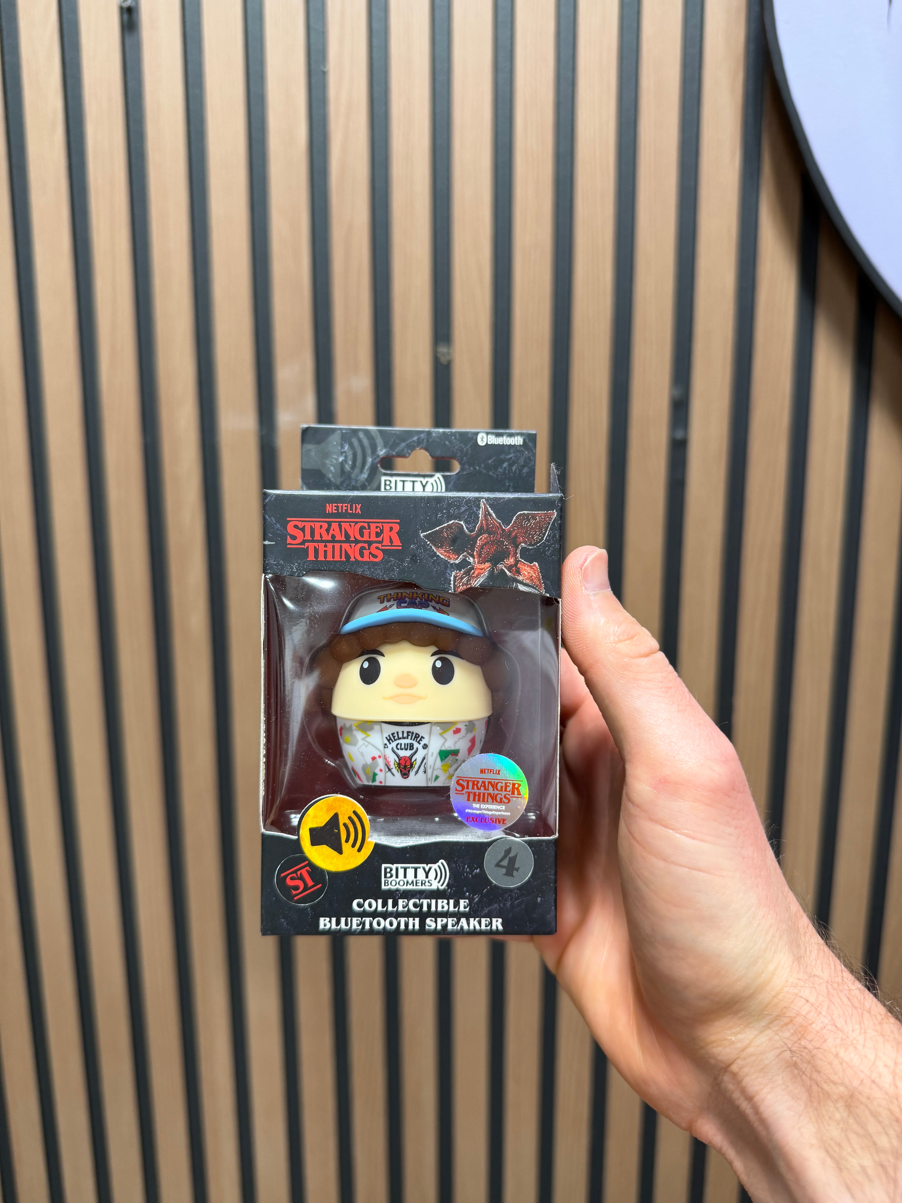 Stranger Things Bitty Boomers Collectible Bluetooth Speaker - Dustin Henderson