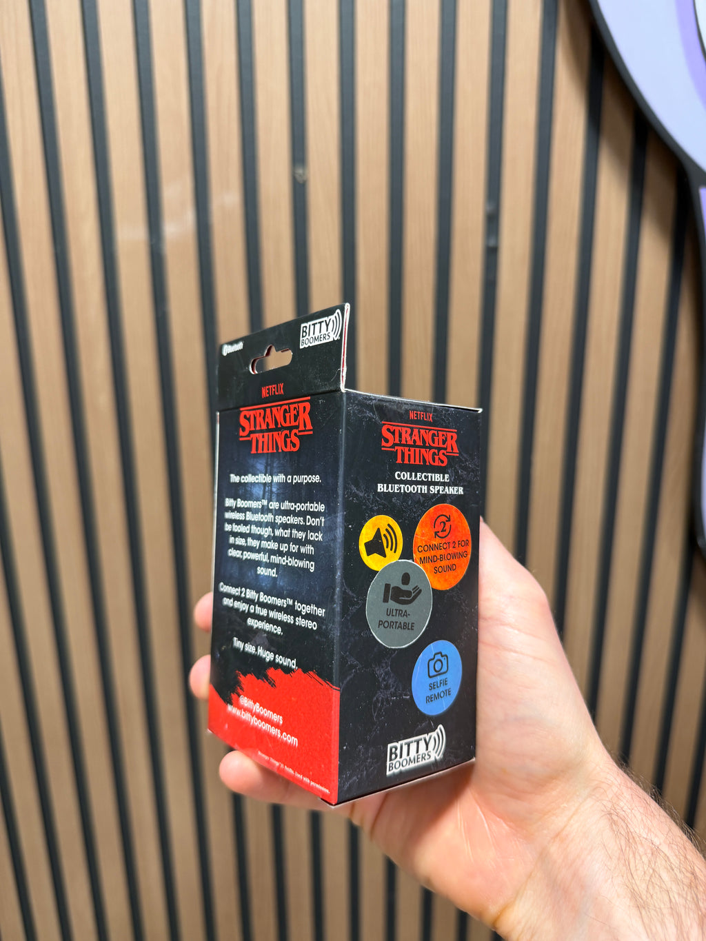 Stranger Things Bitty Boomers Collectible Bluetooth Speaker - Dustin Henderson