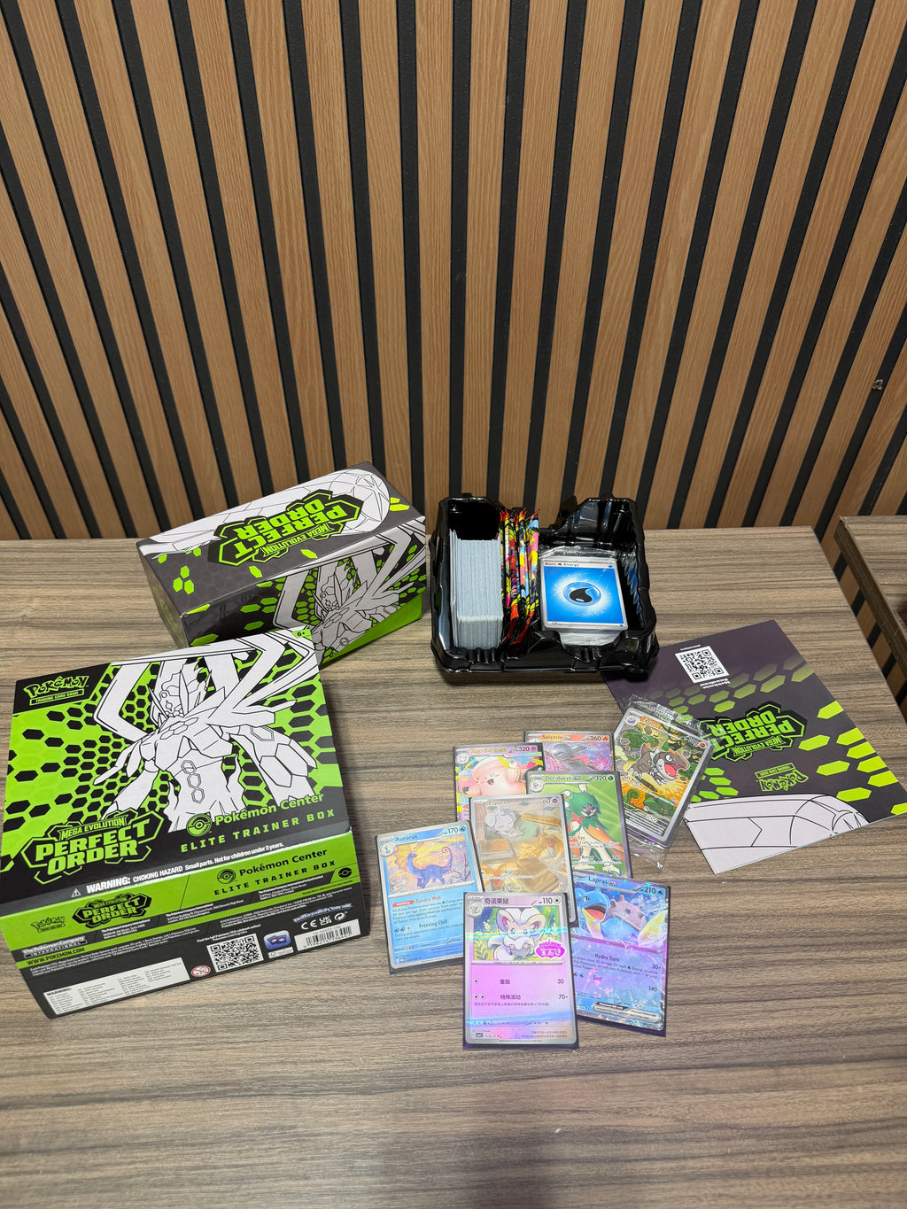 OPENED Perfect Order Pokemon ETB. Pulled Cards