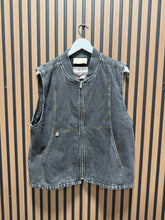 Load image into Gallery viewer, FiveFourFive Zip Denim Vest Sz M
