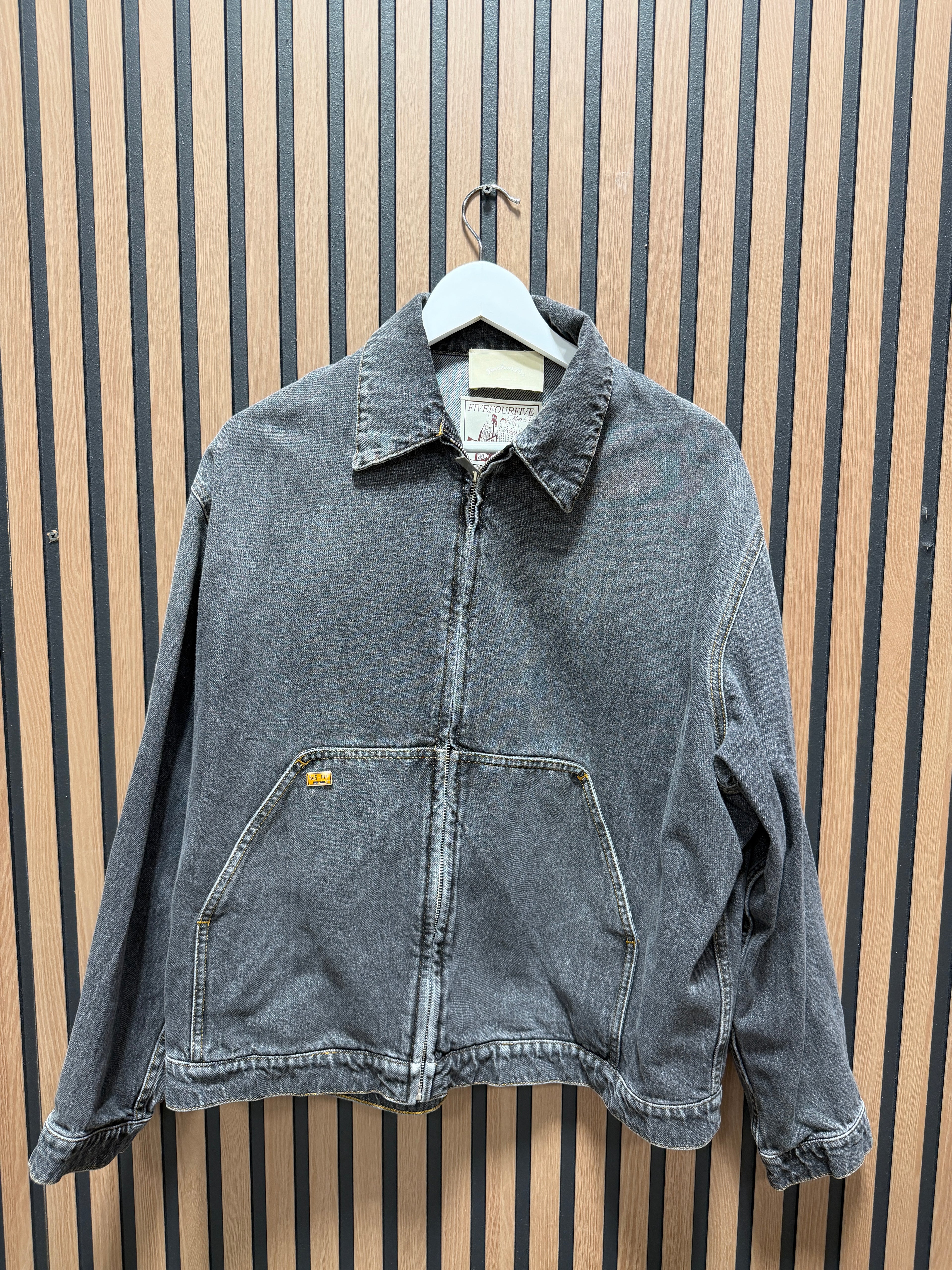 FiveFourFive Denim Zip Jacket Sz M