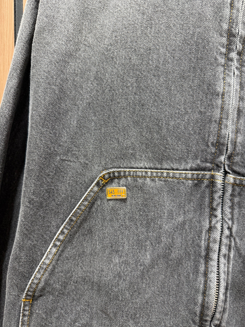 FiveFourFive Denim Zip Jacket Sz M