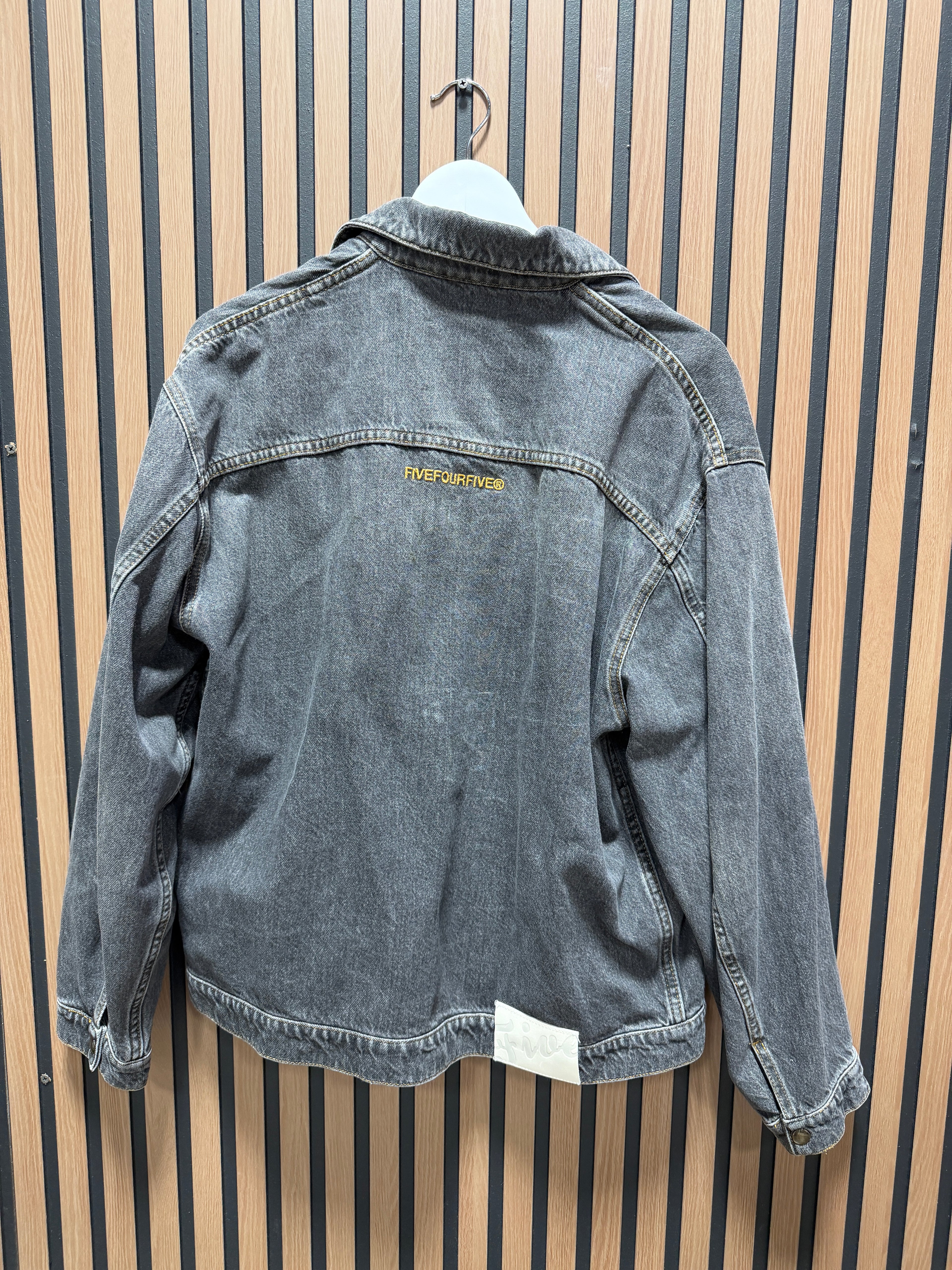 FiveFourFive Denim Zip Jacket Sz M