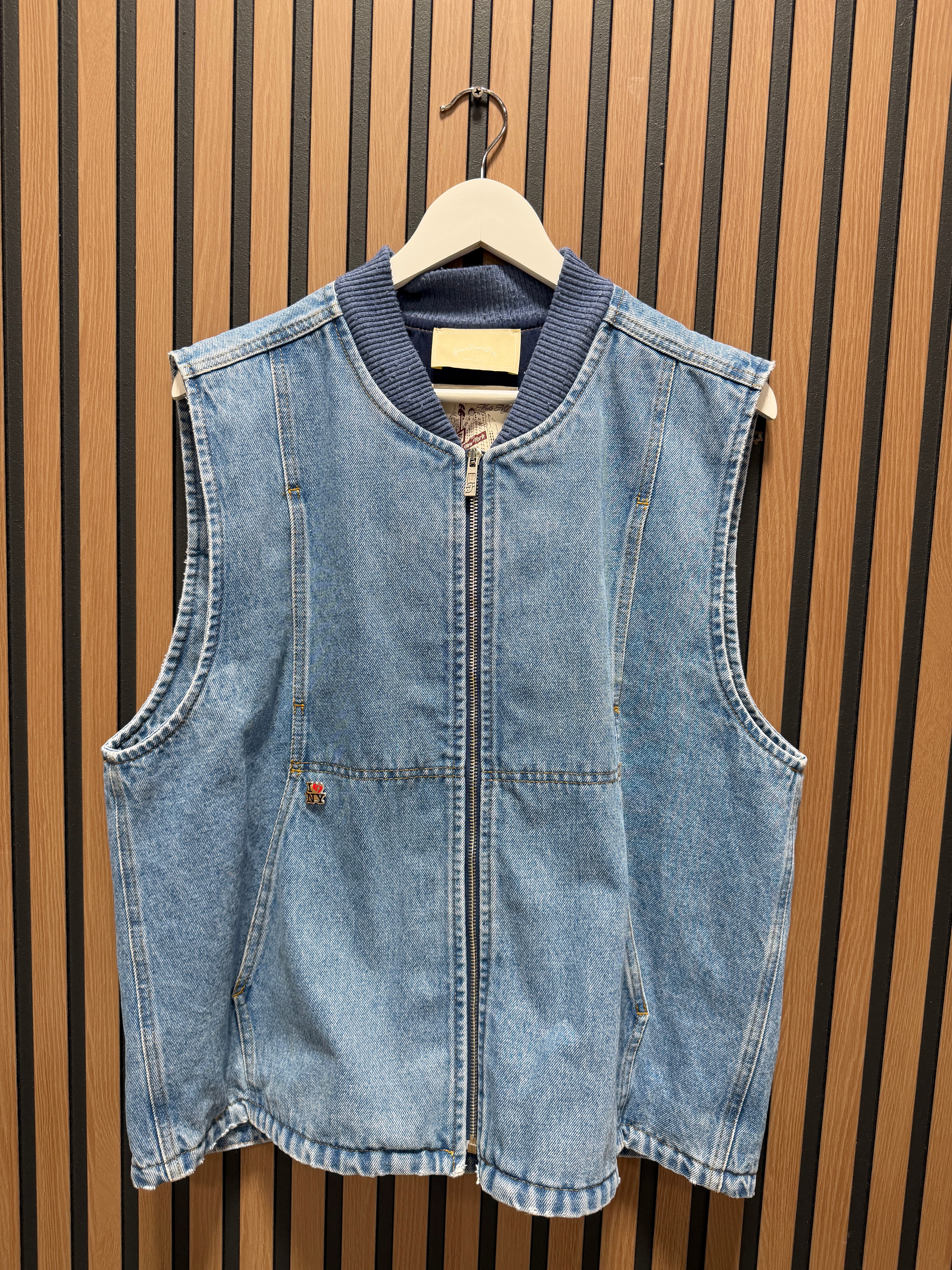fiveFourFive Zip Vest Blue Sz M
