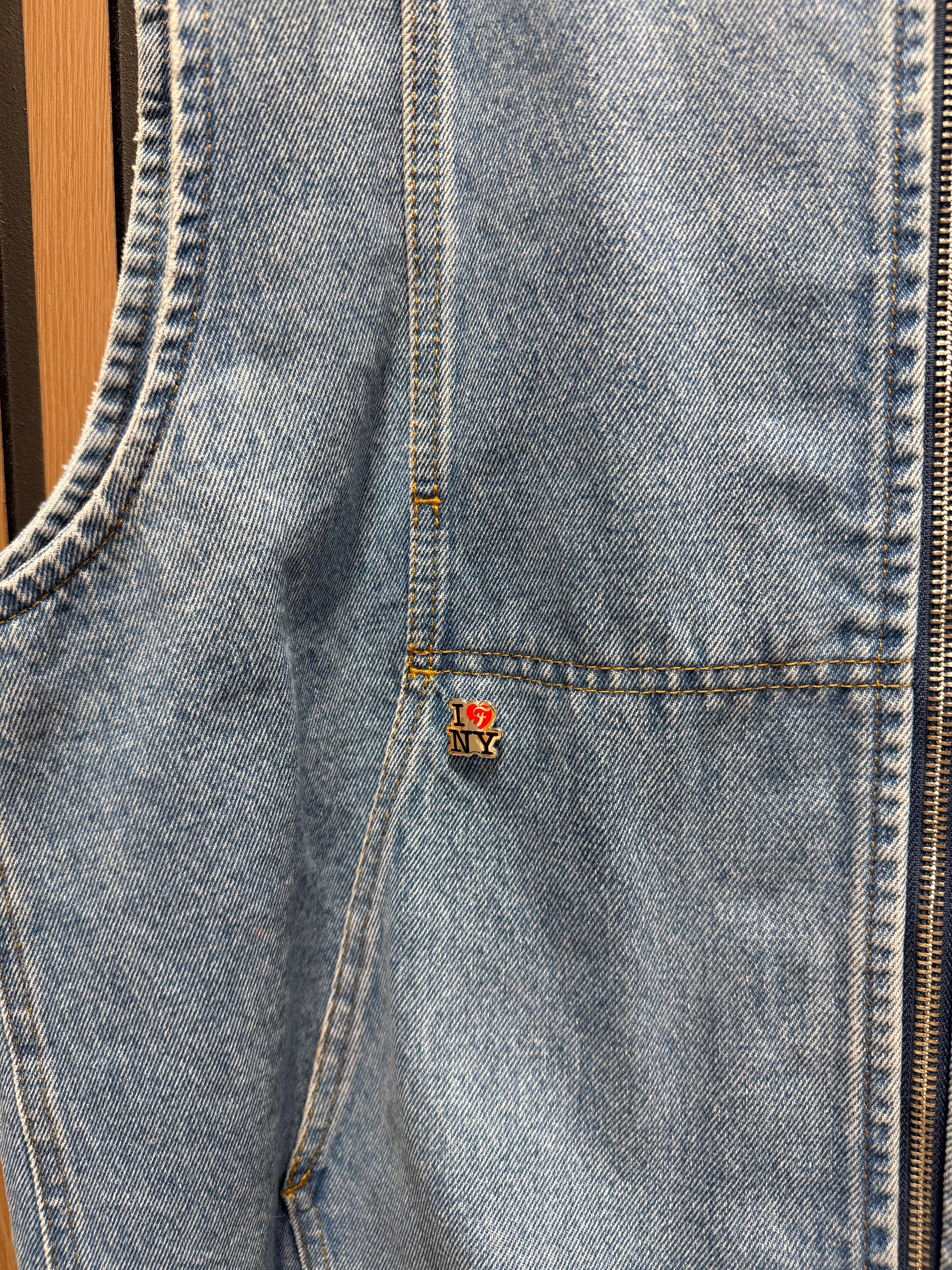 fiveFourFive Zip Vest Blue Sz M