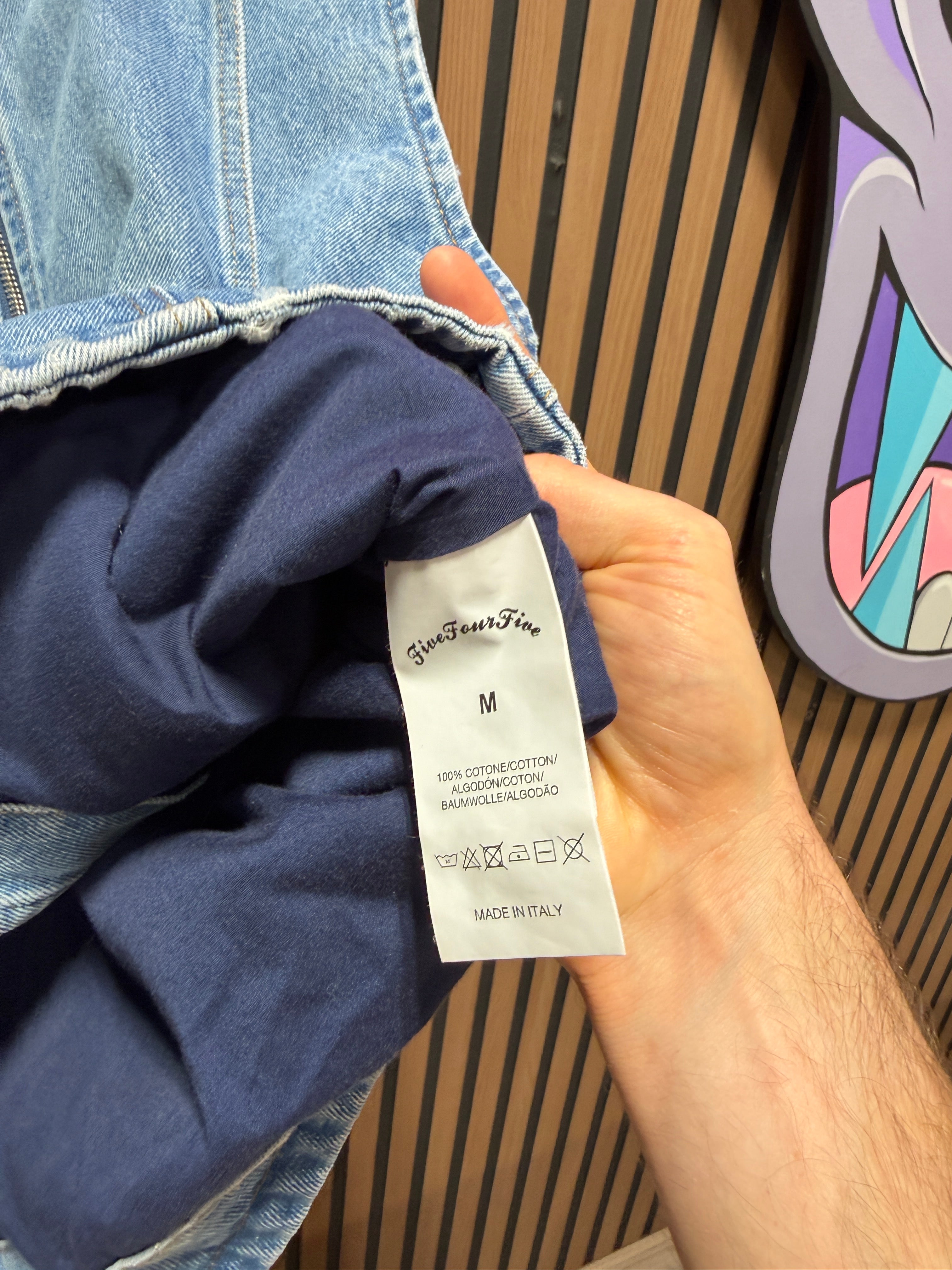 fiveFourFive Zip Vest Blue Sz M