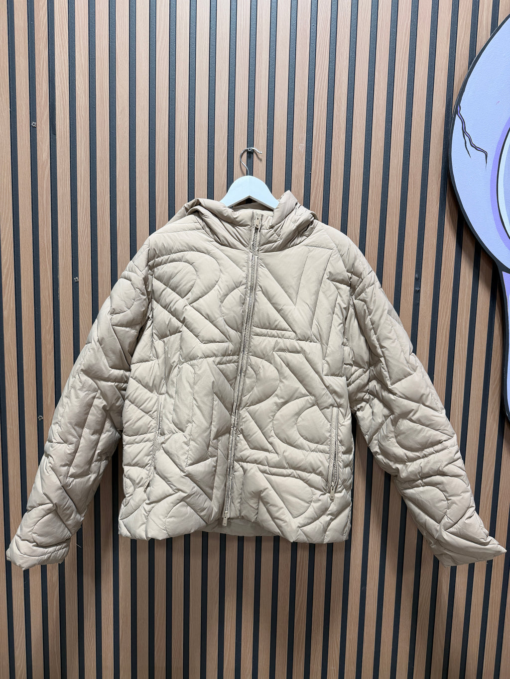Represent Men's Initial Lightweight Hooded Jacket in Mushroom Sz M