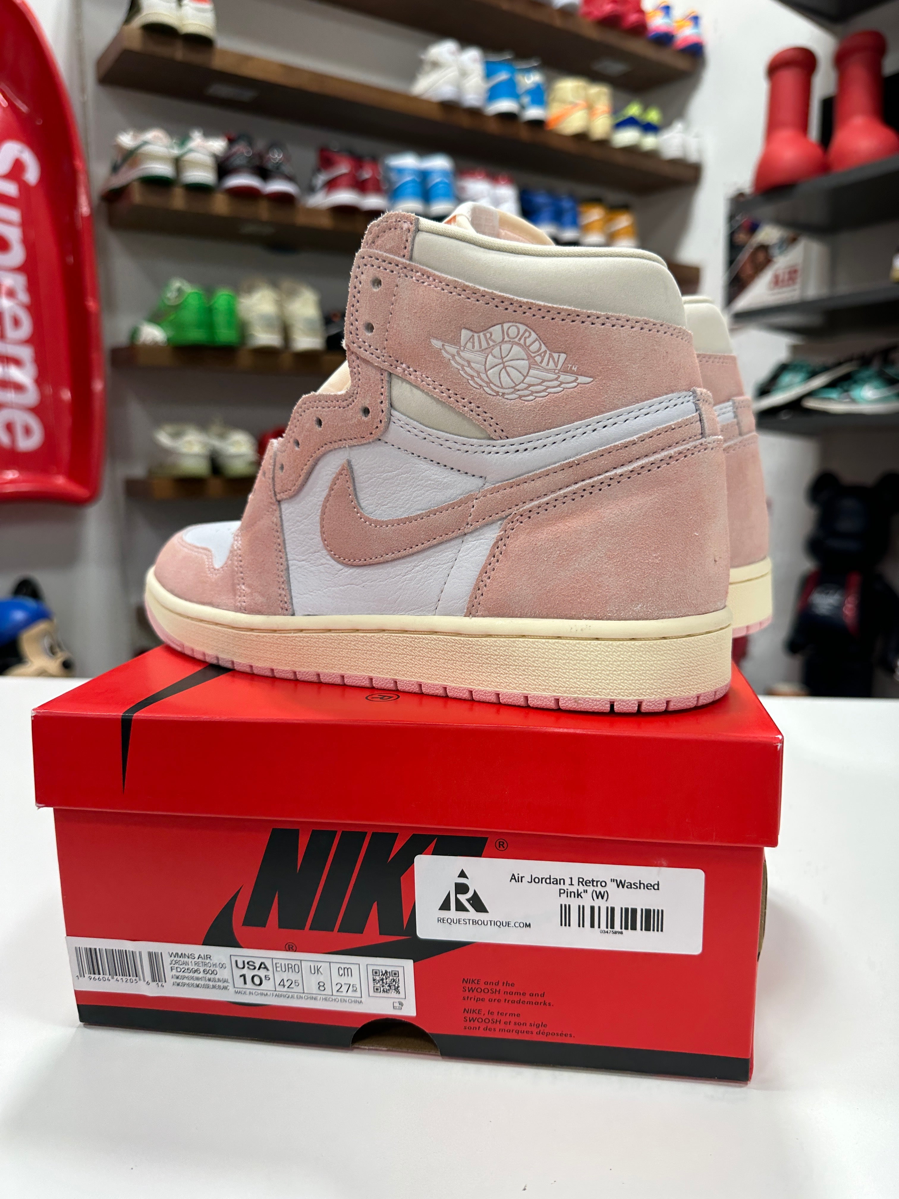 Jordan 1 Washed Pink Wmns Sz 10.5