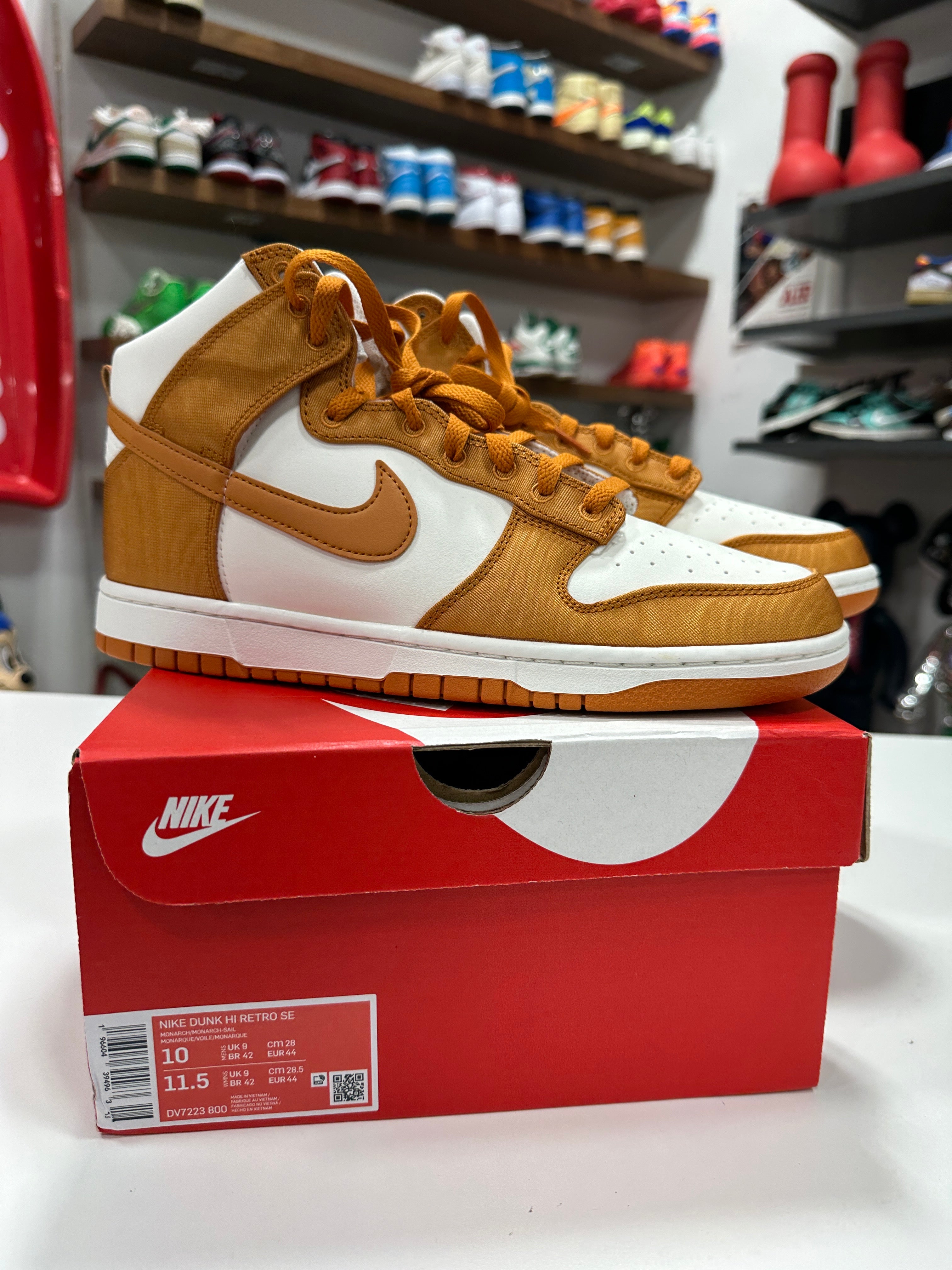 Nike Dunk High Orange Sz 10