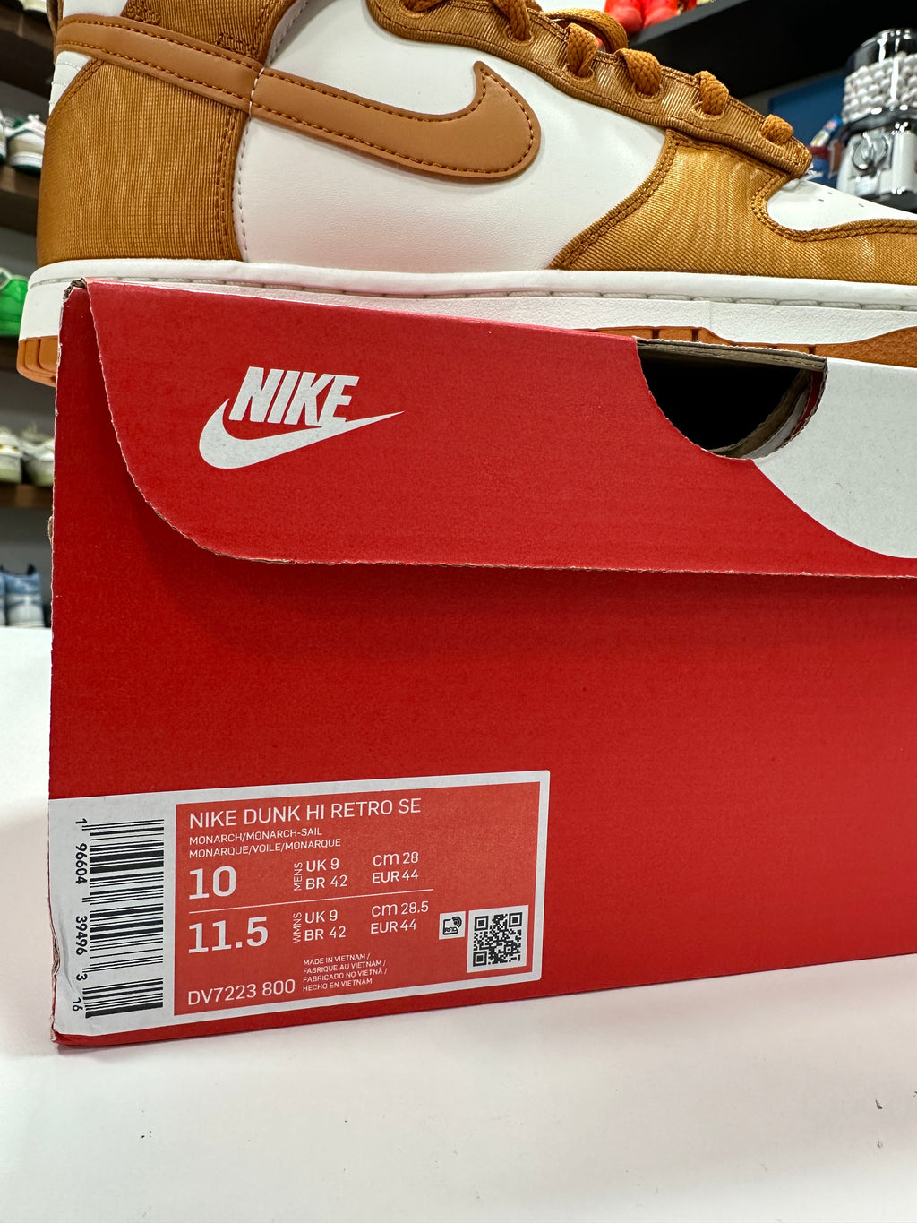 Nike Dunk High Orange Sz 10