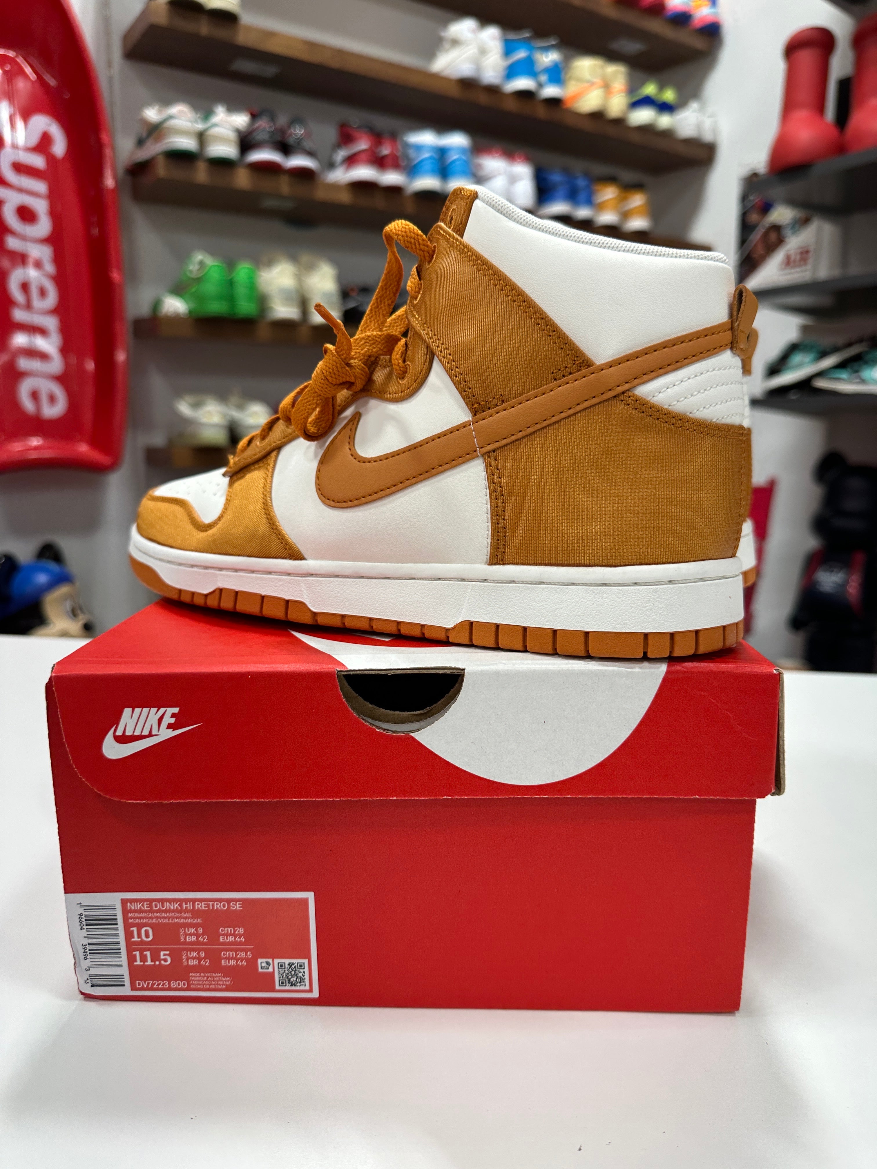 Nike Dunk High Orange Sz 10