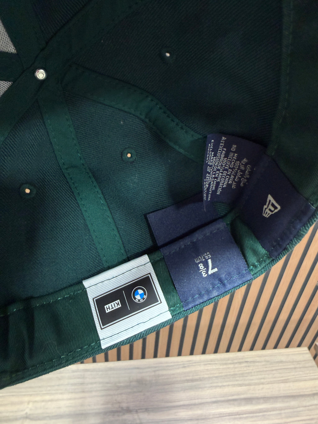 Kith Bmw New Era Cap 7 3/8 Wool Grn Mens Low Profile Dirty FiC13