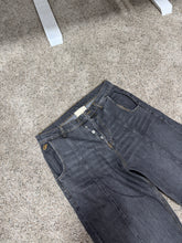 Load image into Gallery viewer, FiveFourFive Wide Leg Denim Black Sz M
