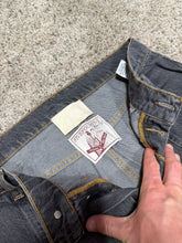 Load image into Gallery viewer, FiveFourFive Wide Leg Denim Black Sz M
