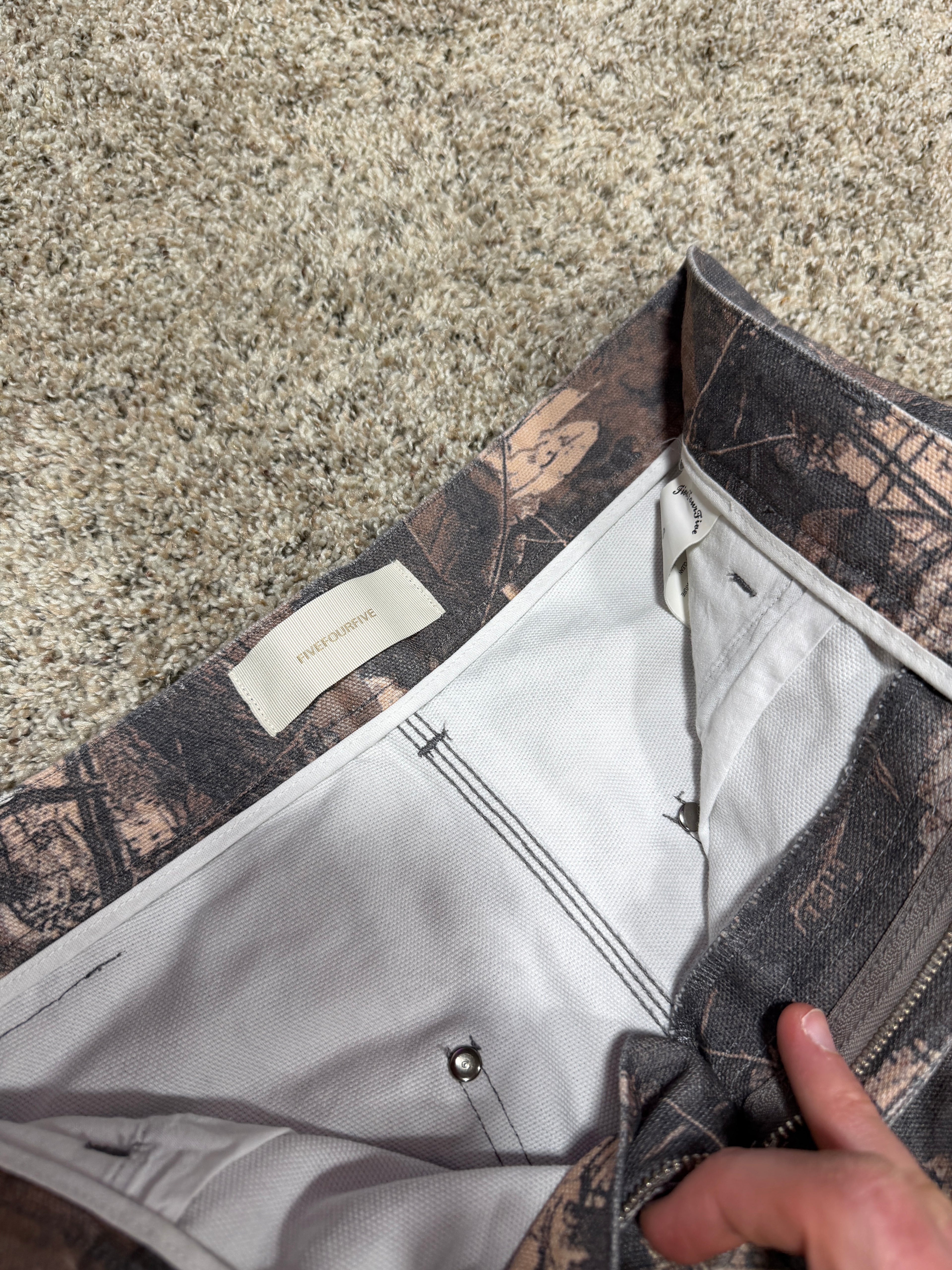 FiveFourFive Camo Carpenter Pant Sz M