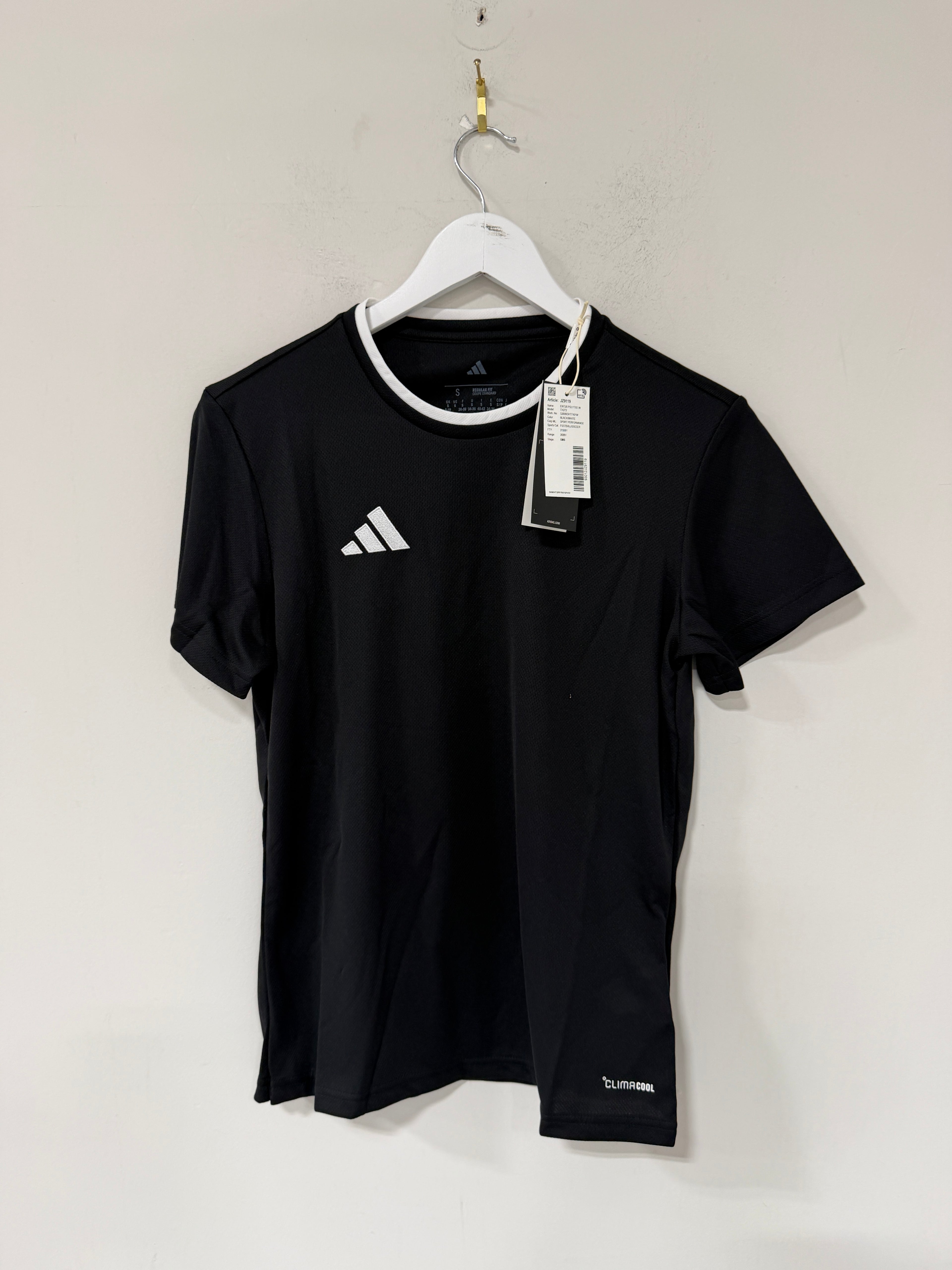 Adidas Women's Entrada 26 Polyester Tee - Black White