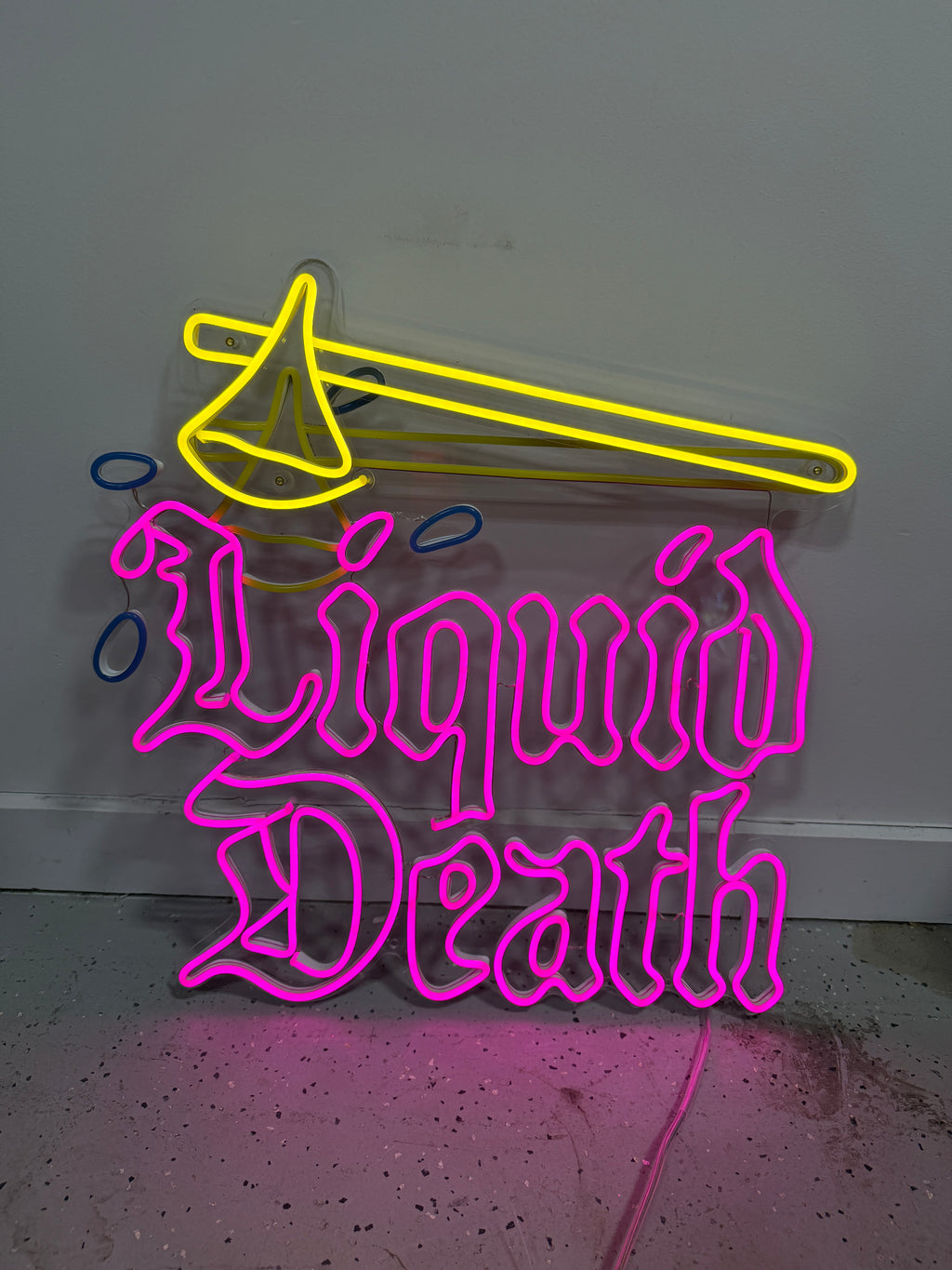 LIQUID DEATH Neon Sign Light Wall Decor