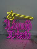 LIQUID DEATH Neon Sign Light Wall Decor