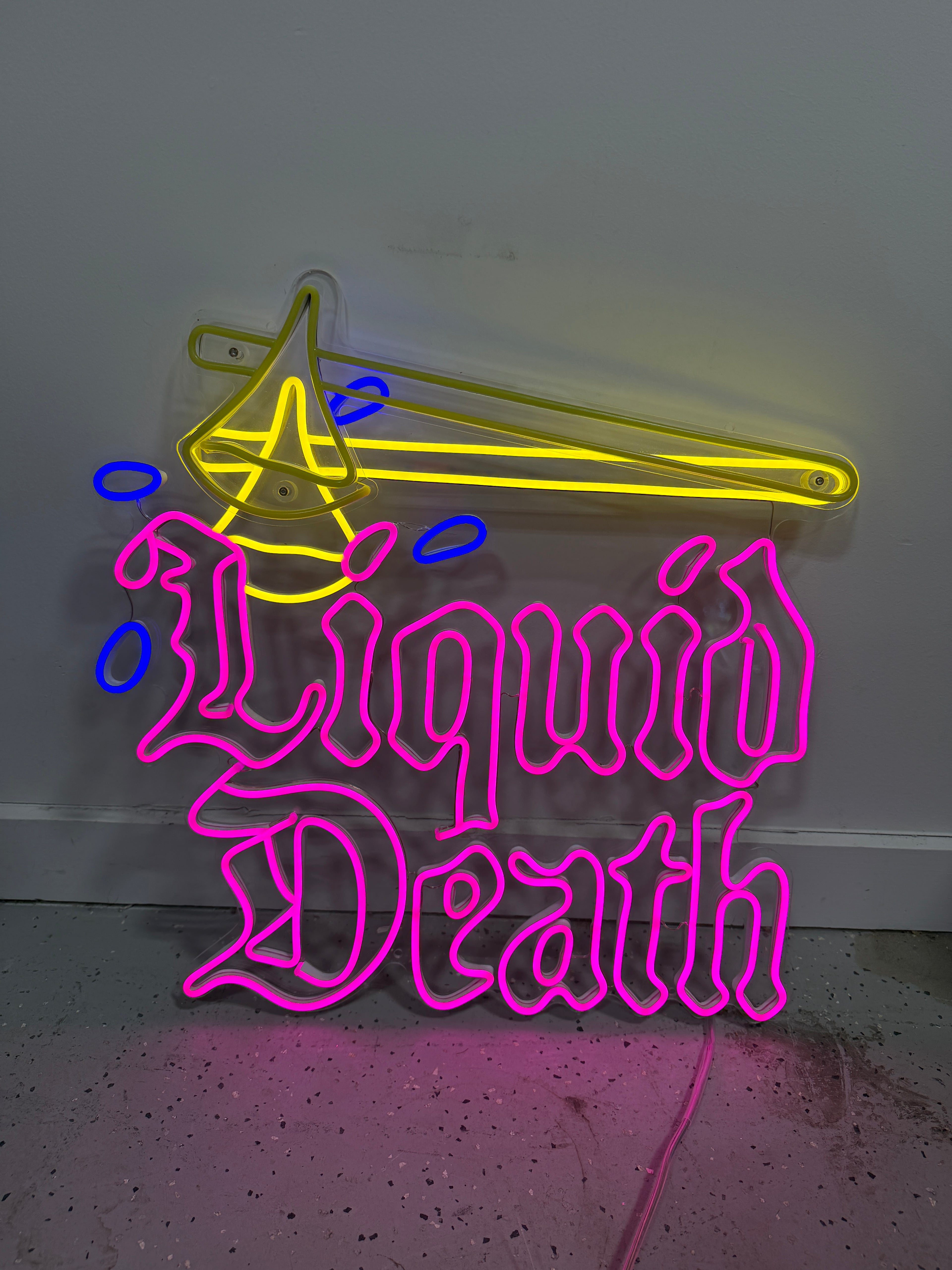 LIQUID DEATH Neon Sign Light Wall Decor