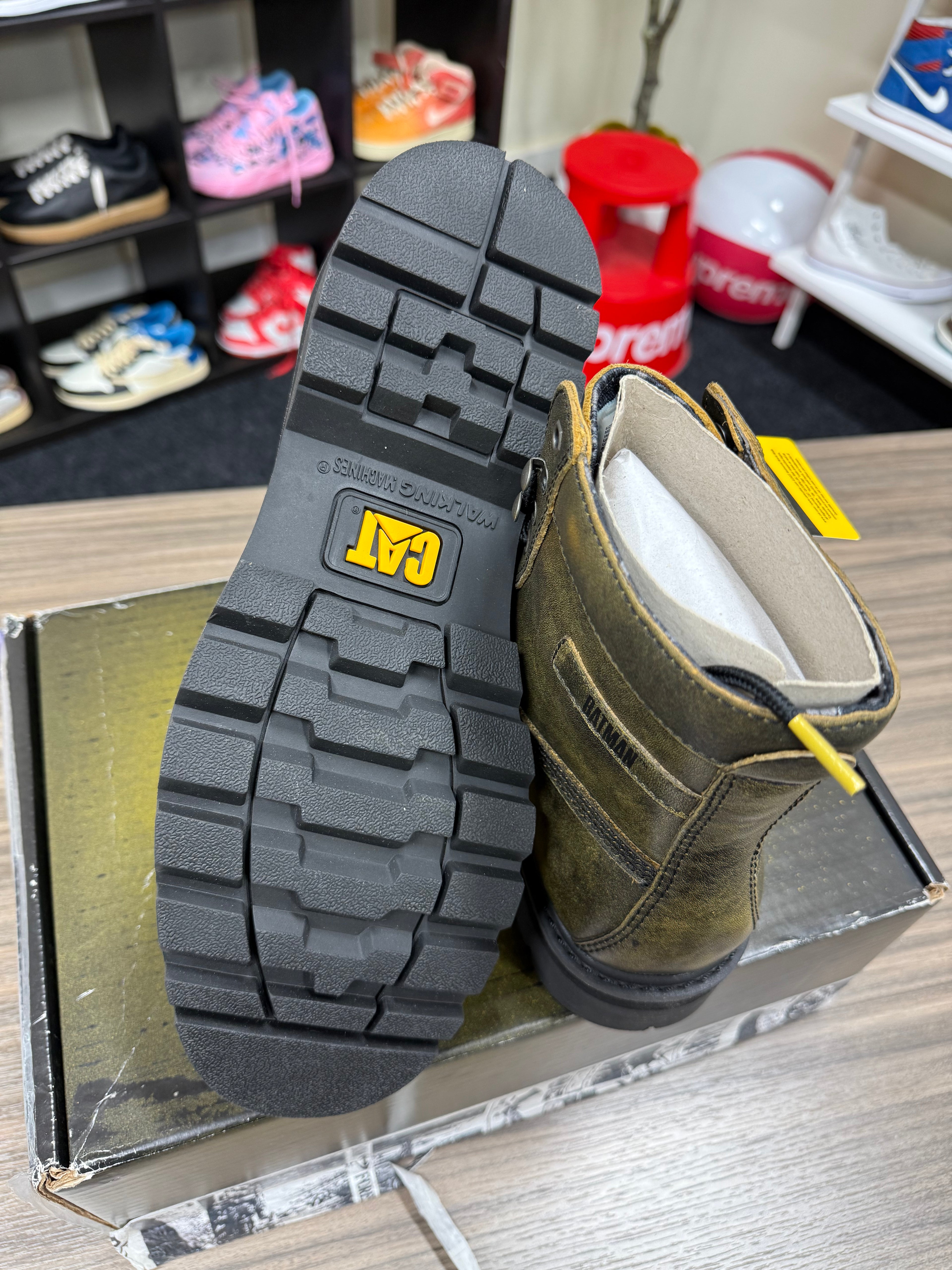 Batman x Cat Footwear Colorado Grader Boot Sz 11.5