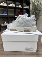 Load image into Gallery viewer, OFF-WHITE White Out Of Office Vintage Leather Sneakers Sz 5/5.5W
