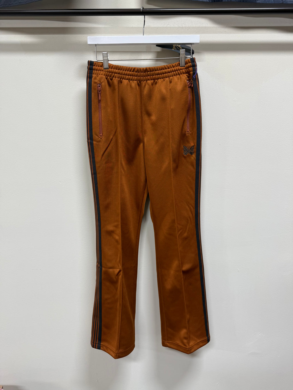 NEEDLES Orange Bootcut Track Pants Sz XS Fits 29