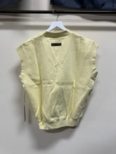 Load image into Gallery viewer, FEAR OF GOD ESSENTIALS Yellow V-Neck Vest Sz M
