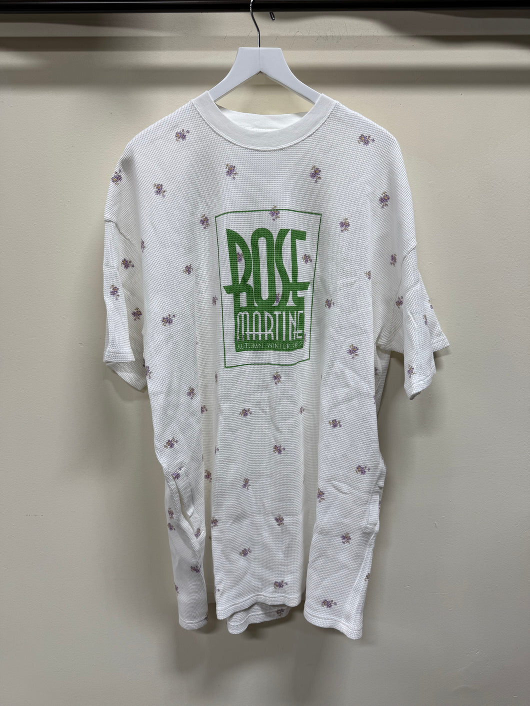 Martine Rose White Print Shirts Sz XS (FITS VERY BIG!)