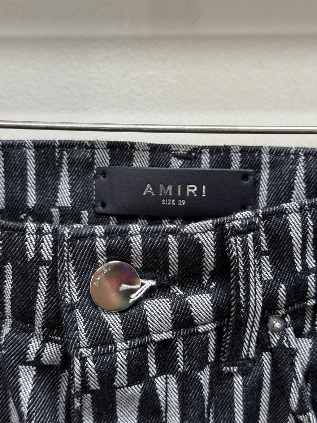 AMIRI Black Snap Off Jeans Sz 29