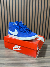 Load image into Gallery viewer, Nike x Stranger Things Blazer Mid 1985 Game Royal White Suede Men’s Sz 10
