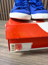 Load image into Gallery viewer, Nike x Stranger Things Blazer Mid 1985 Game Royal White Suede Men’s Sz 10
