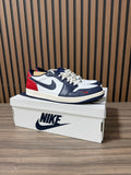 Nike Air Jordan 1 Low White/Navy/Red Sz 13