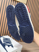 Load image into Gallery viewer, Nike Air Jordan 1 Low White/Navy/Red Sz 13

